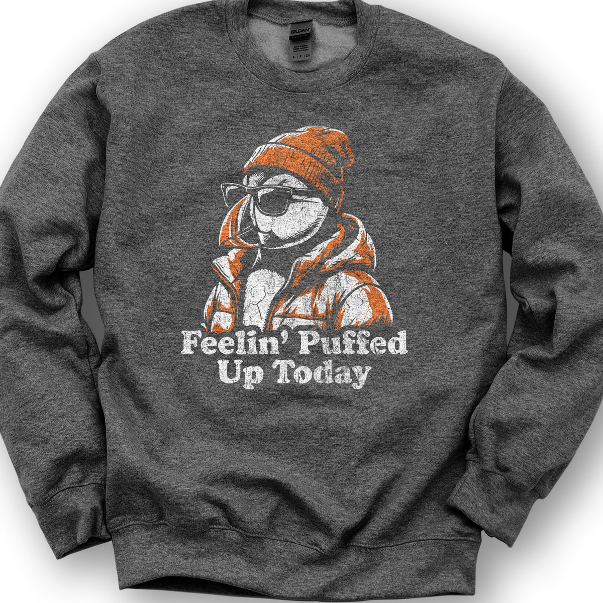 Puffin Puffed Up Sweatshirt - Dark Heather