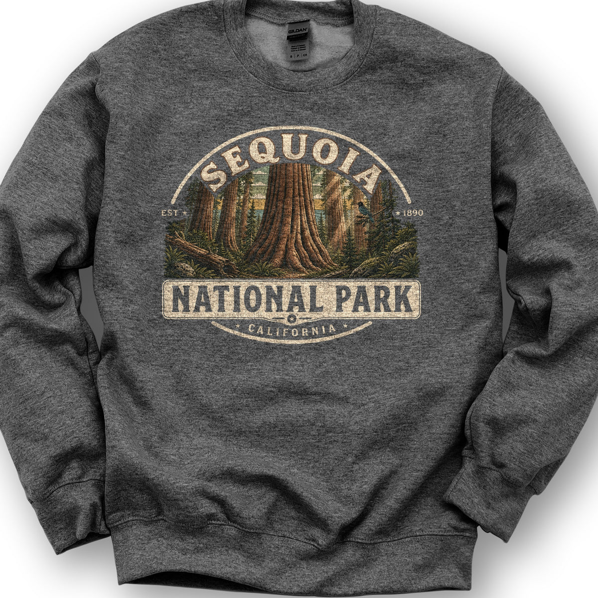 Sequoia Medallion Sweatshirt - Dark Heather