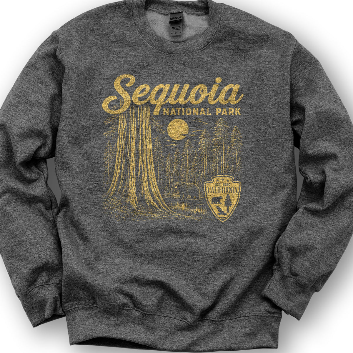 Sequoia Vintage Sketch Sweatshirt - Dark Heather