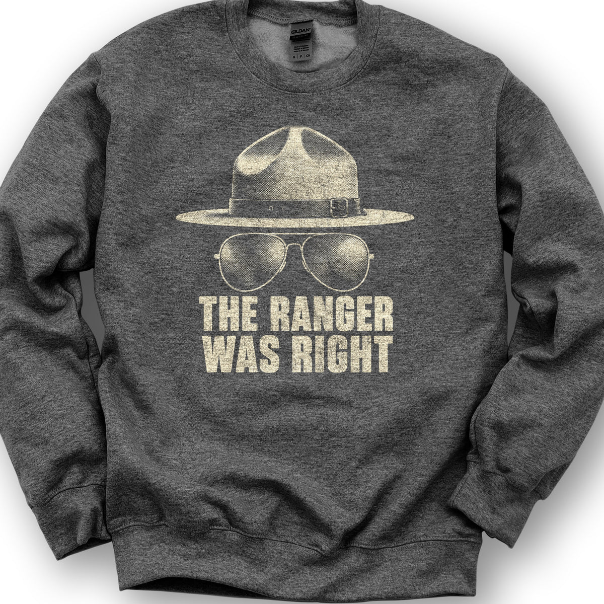 Ranger Was Right Halftone Sweatshirt - Dark Heather
