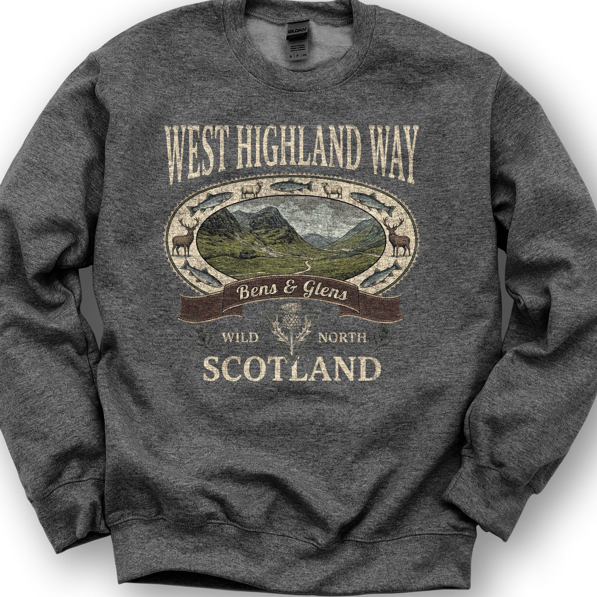 West Highland Way Heritage Sweatshirt - Dark Heather
