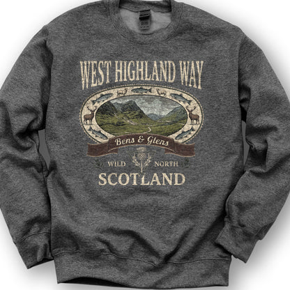 West Highland Way Heritage Sweatshirt - Dark Heather