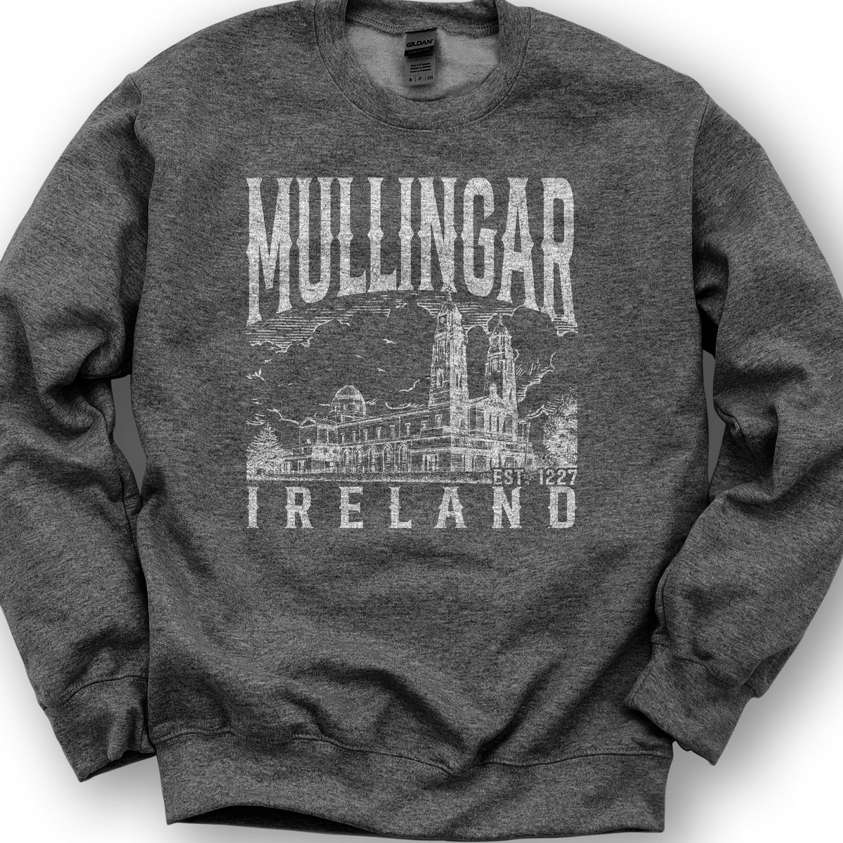 Mullingar Ireland Sketch Sweatshirt - Dark Heather