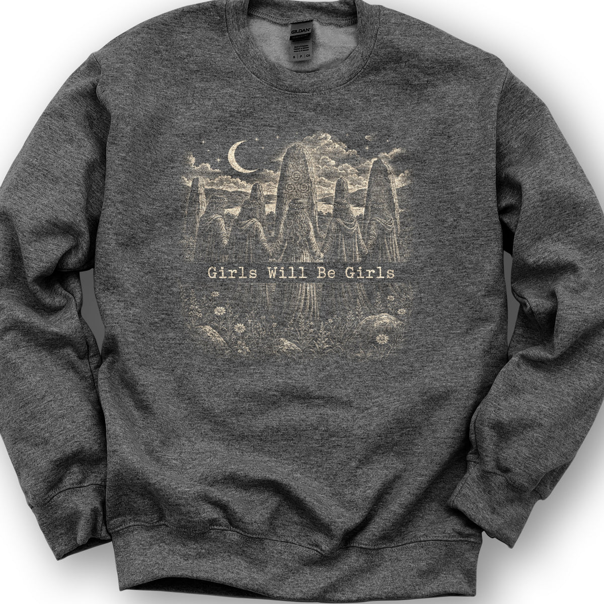 Girls Druids Sweatshirt - Dark Heather