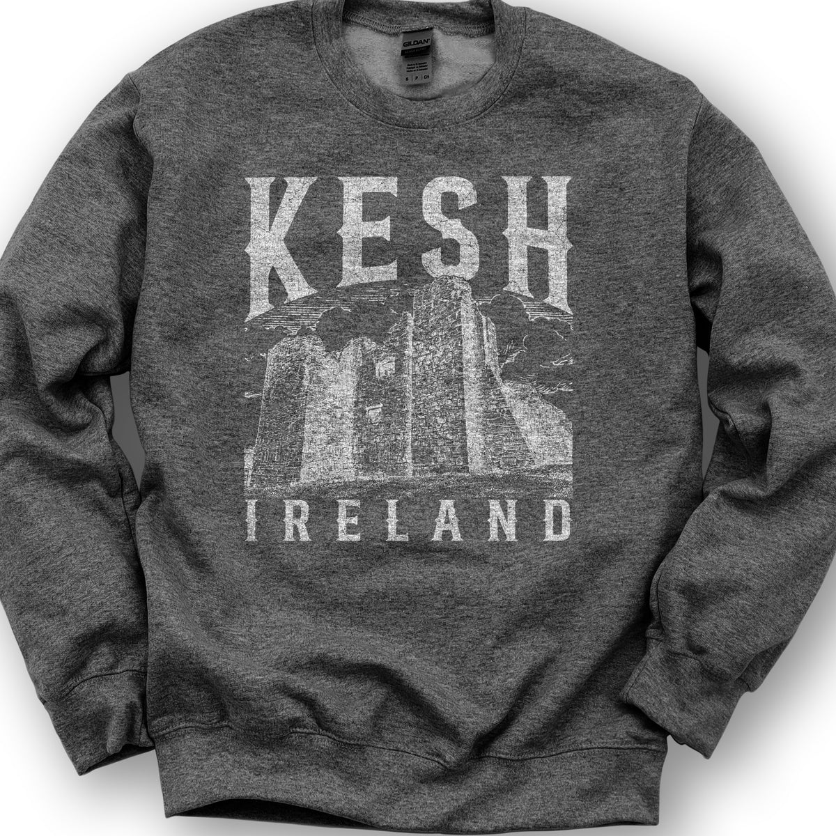 Kesh Ireland Sketch Sweatshirt - Dark Heather
