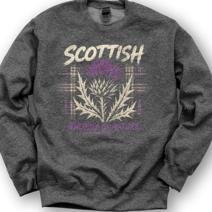 Scottish Thorny Sweatshirt - Dark Heather