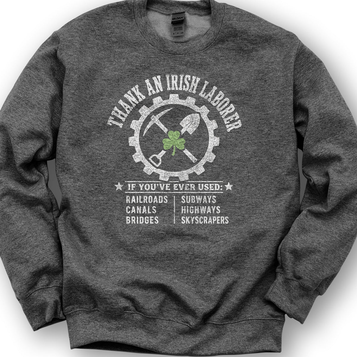 Irish Laborer Sweatshirt - Dark Heather
