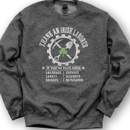 Irish Laborer Sweatshirt - Dark Heather