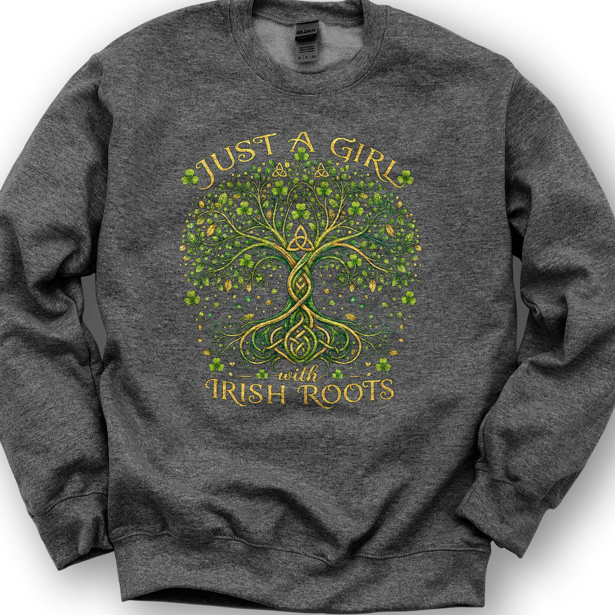 Irish Roots Girl Sweatshirt - Dark Heather