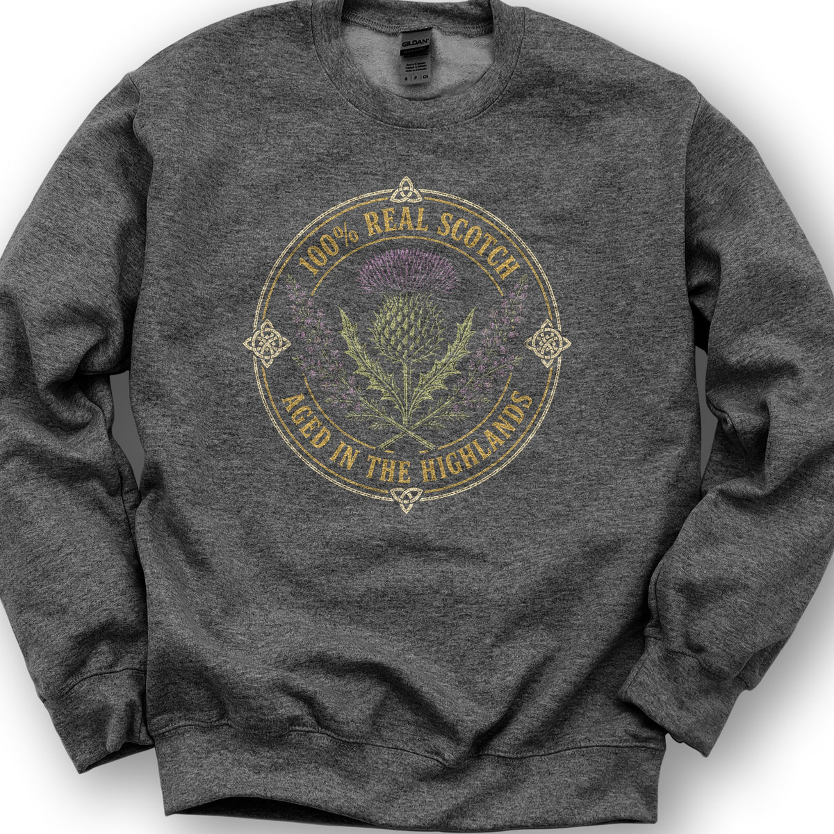 100% Real Scotch Sweatshirt - Dark Heather