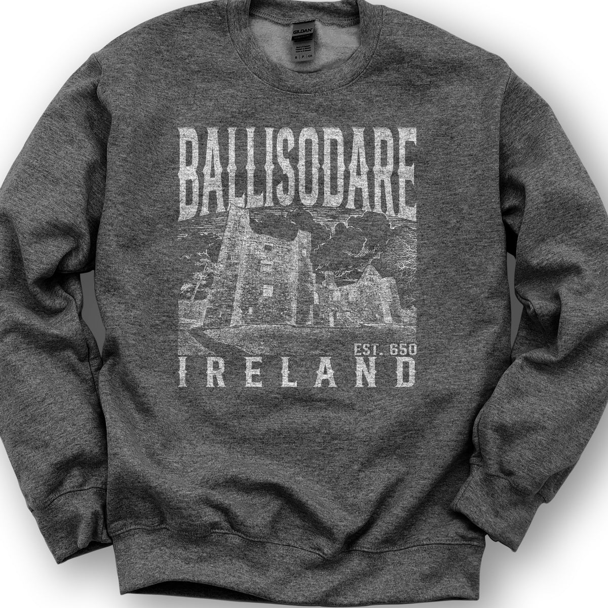 Ballisodare Ireland Sketch Sweatshirt - Dark Heather