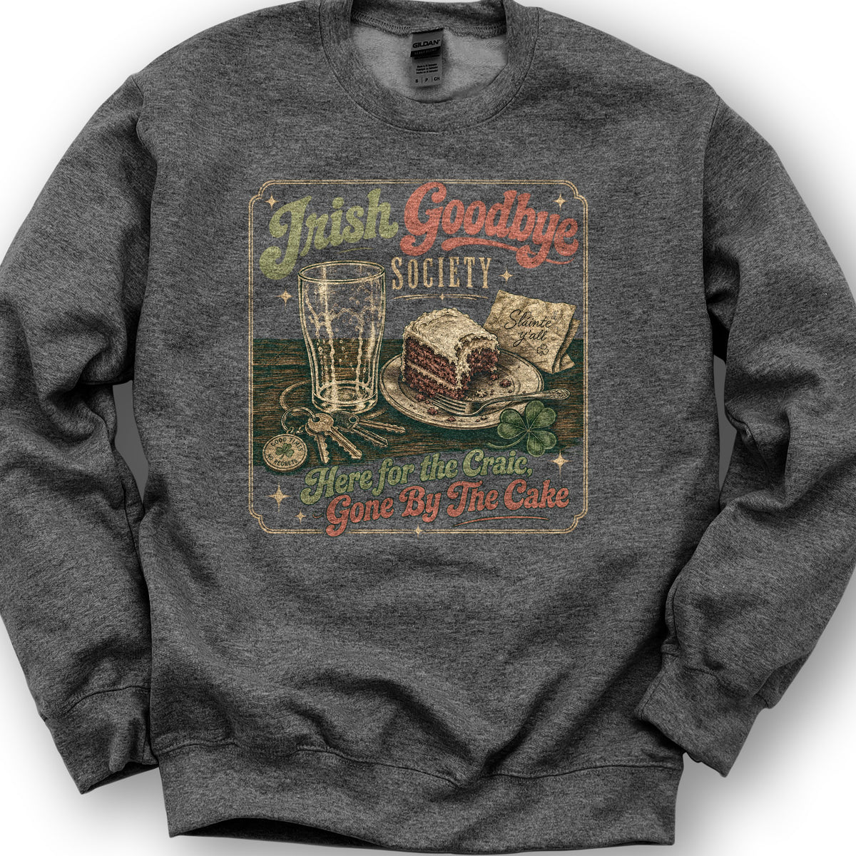 Irish Goodbye Society Sweatshirt - Dark Heather