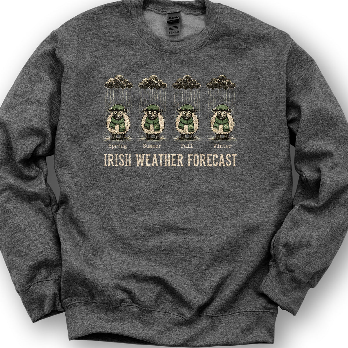 Irish Weather Forecast Sweatshirt - Dark Heather