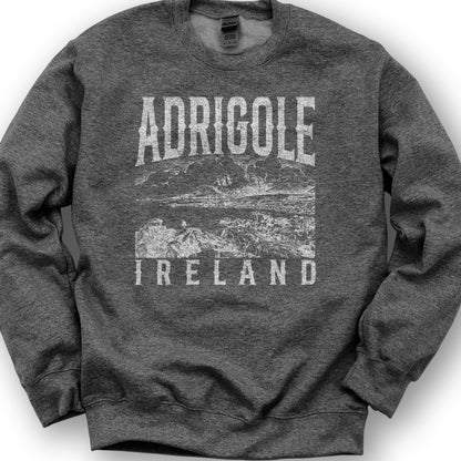 Adrigole Ireland Sketch Sweatshirt - Dark Heather