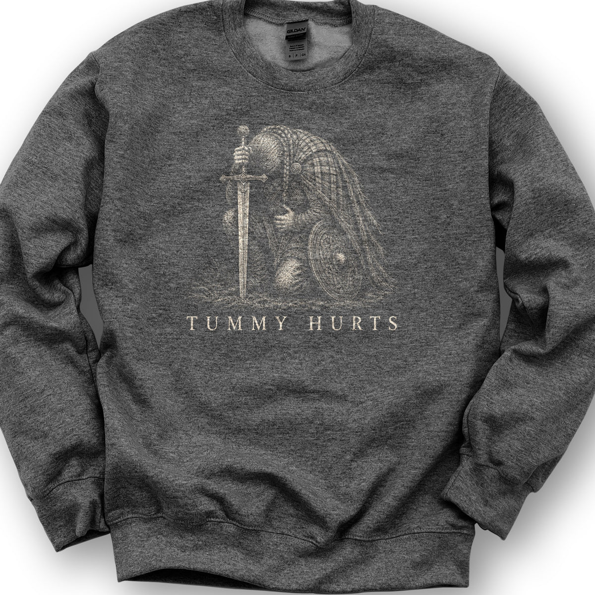 Tummy Hurts Sweatshirt - Dark Heather