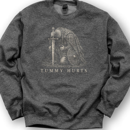 Tummy Hurts Sweatshirt - Dark Heather