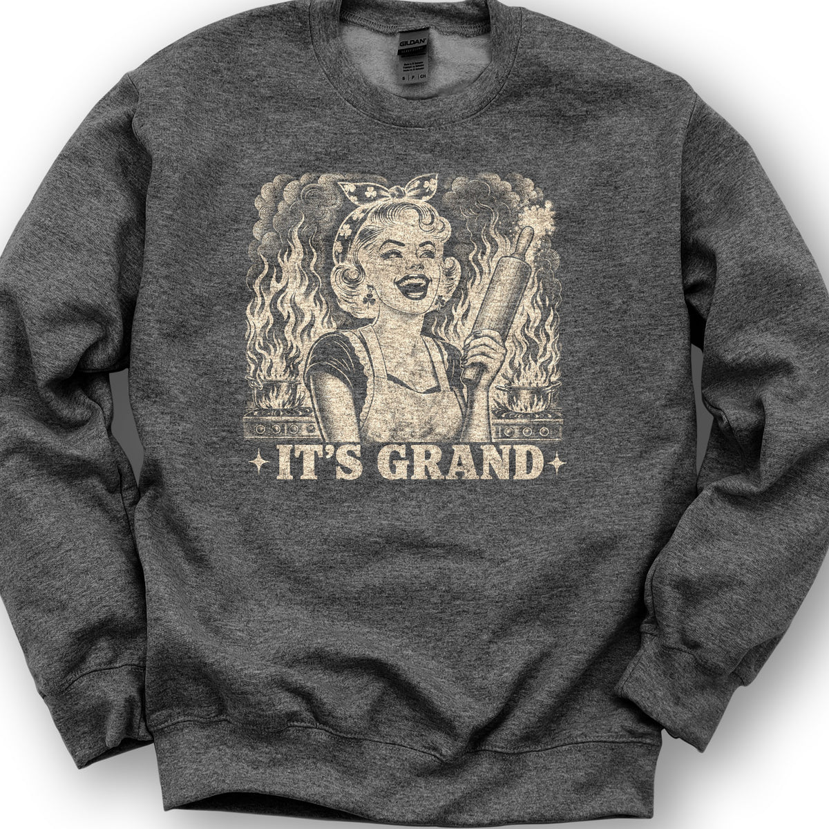 It's Grand Irish Sweatshirt - Dark Heather