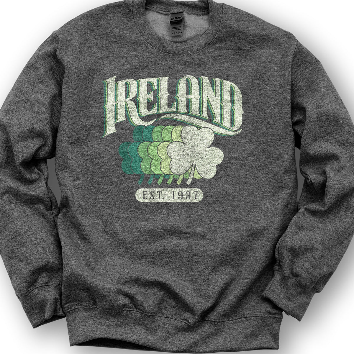 Ireland Shamrock Series Crewneck Sweatshirt - Dark Heather