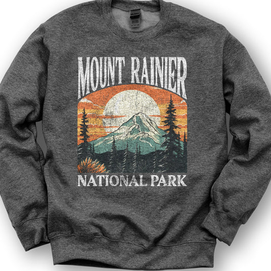 Mount Rainier National Park "Big and Bold" sweatshirt - Dark Heather