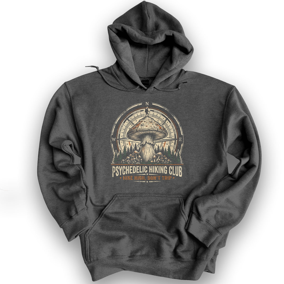 Psychedelic Hiking Club Hoodie - Dark Heather