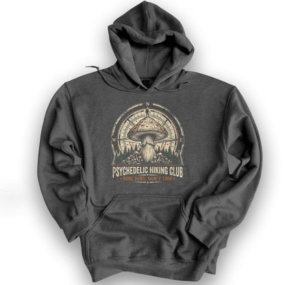 Psychedelic Hiking Club Hoodie - Dark Heather
