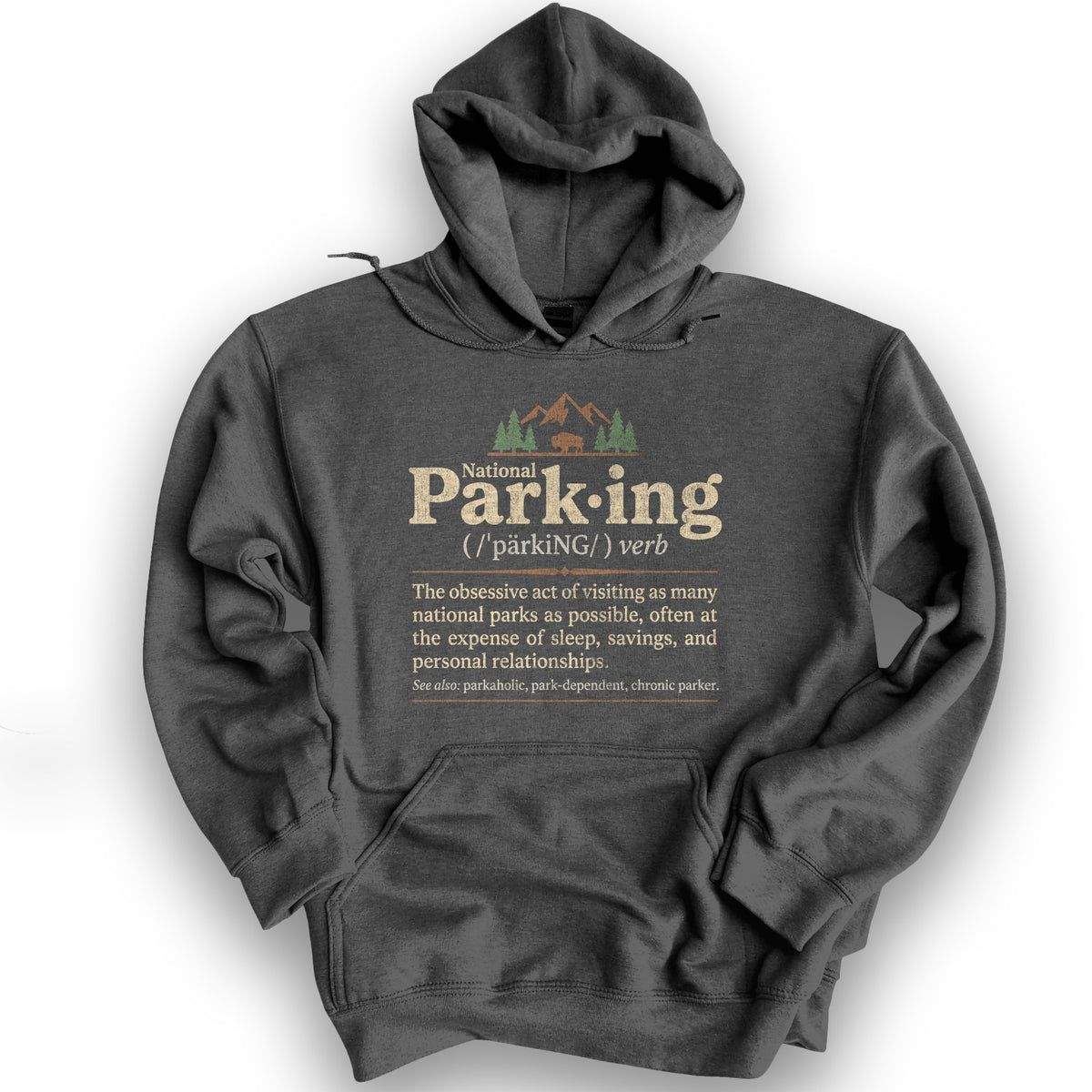 National Parking Hoodie - Dark Heather