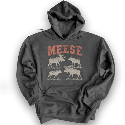 Meese Varsity Hoodie - Dark Heather