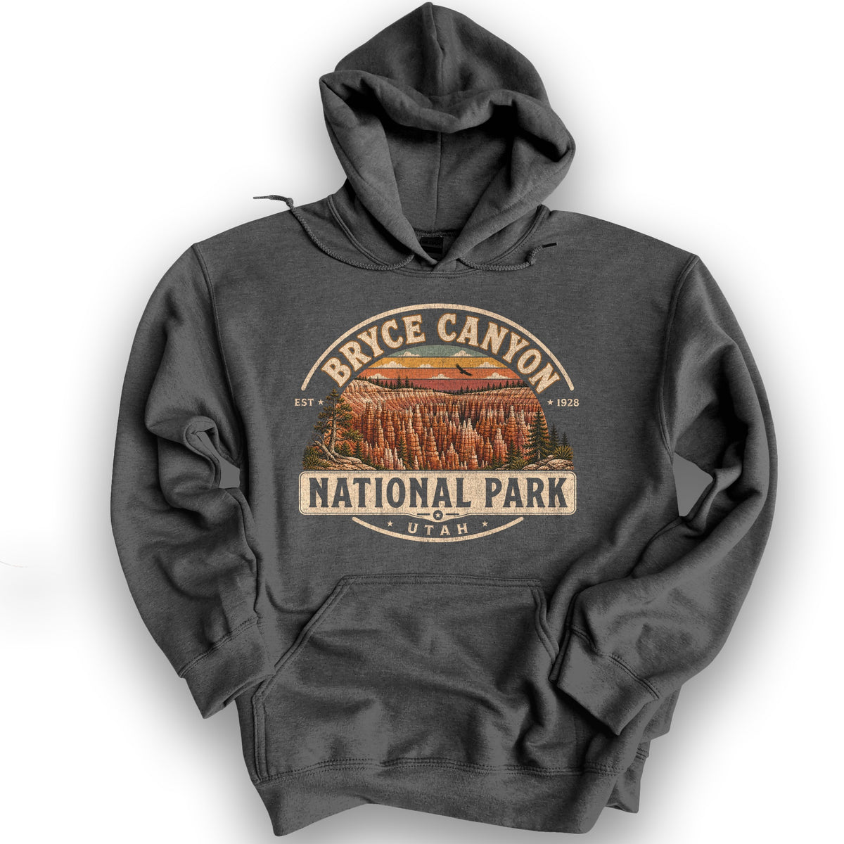 Bryce Canyon Medallion Hoodie - Dark Heather