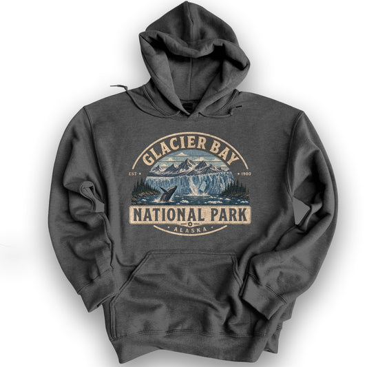 Glacier Bay Medallion Hoodie - Dark Heather