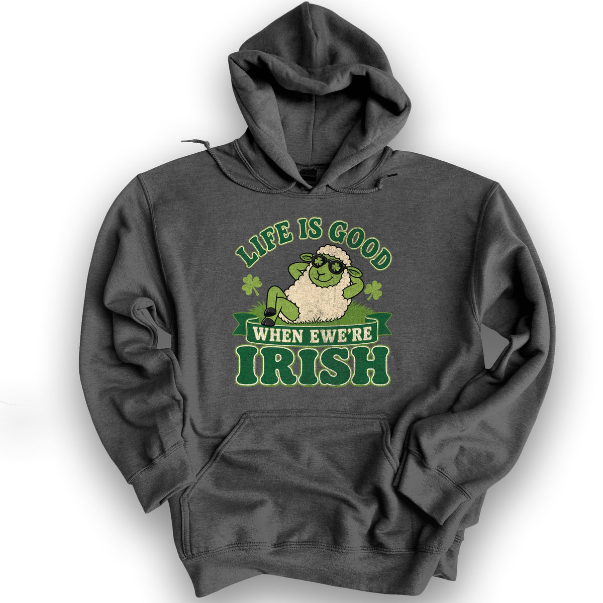 Ewe're Irish Hoodie - Dark Heather