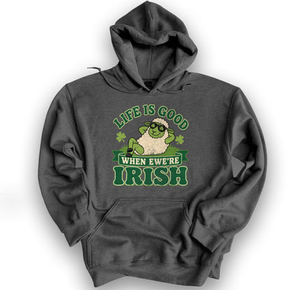 Ewe're Irish Hoodie - Dark Heather