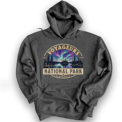 Voyageurs Medallion Hoodie - Dark Heather