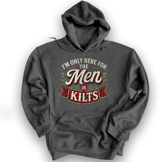 Men In Kilts Hoodie - Dark Heather