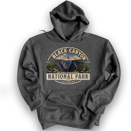 Black Canyon Medallion Hoodie - Dark Heather