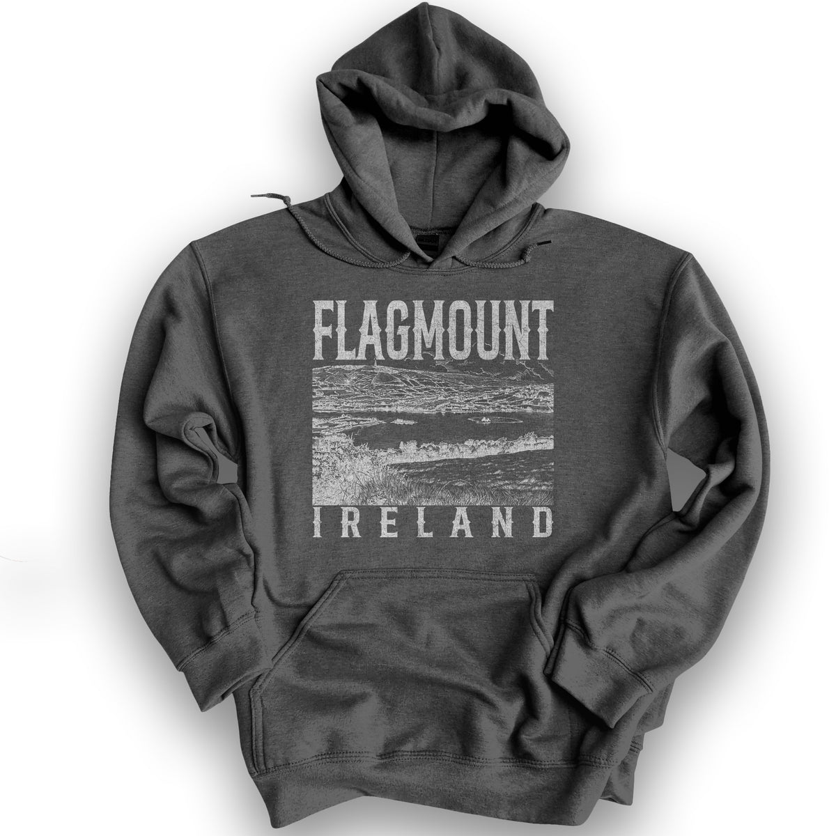Flagmount Ireland Sketch Hoodie - Dark Heather