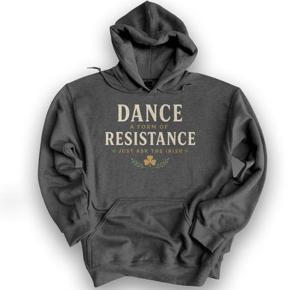 Dance Resistance Irish Hoodie - Dark Heather
