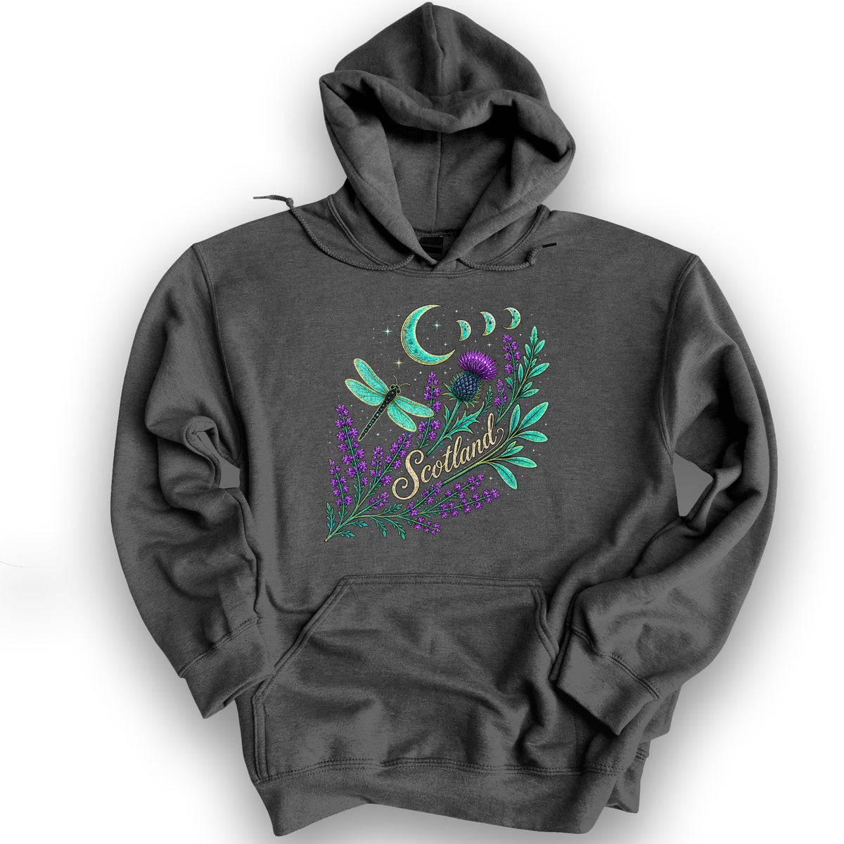 Scotland Mystic Glow Hoodie - Dark Heather
