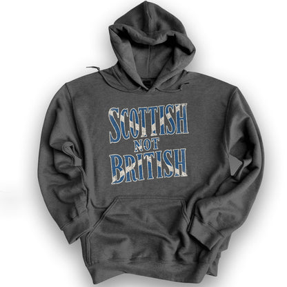 Scottish Not British Hoodie - Dark Heather