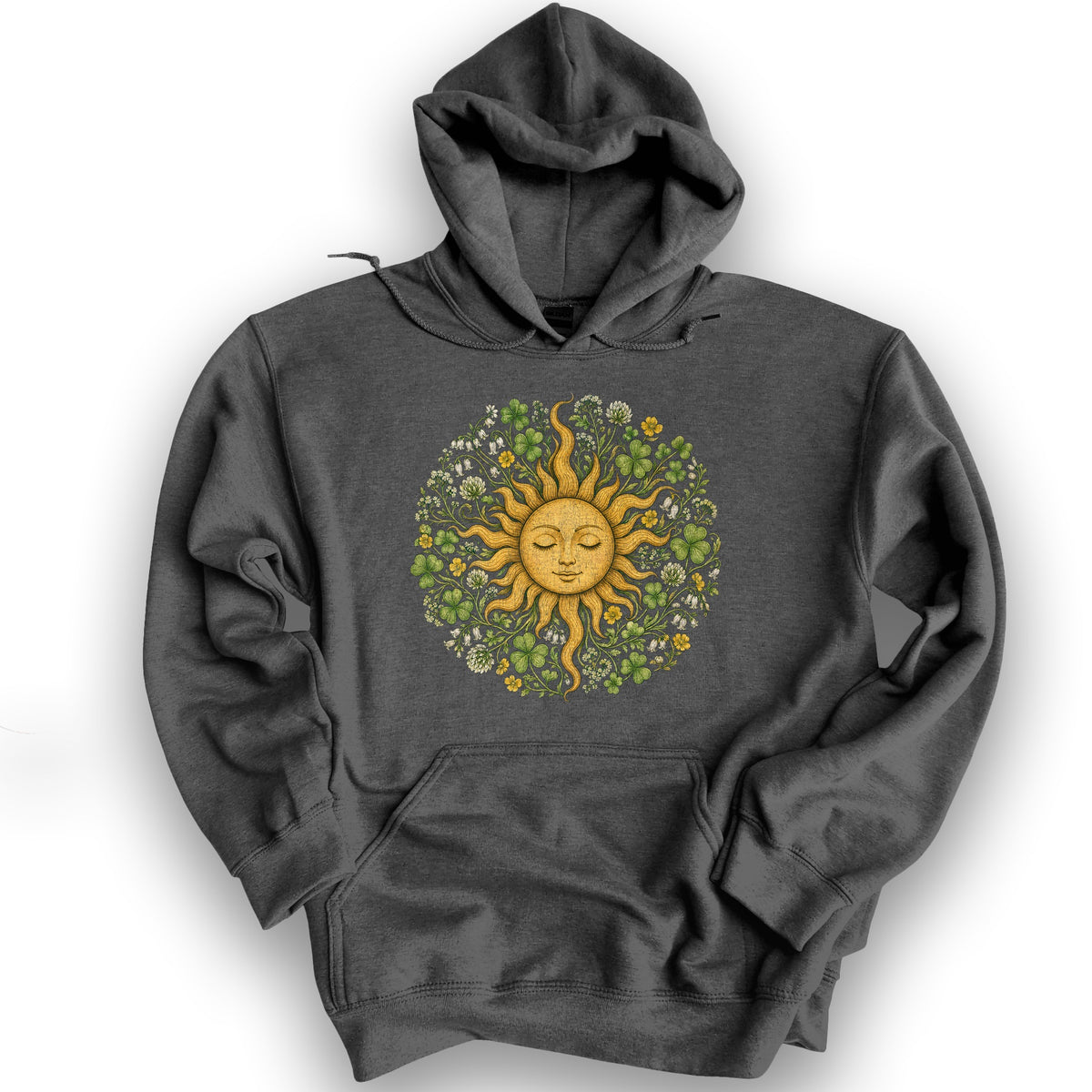 Shamrock Celestial Sun Hoodie - Dark Heather