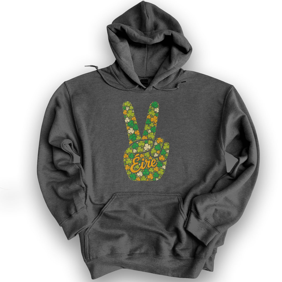 Eire Peace Hoodie - Dark Heather