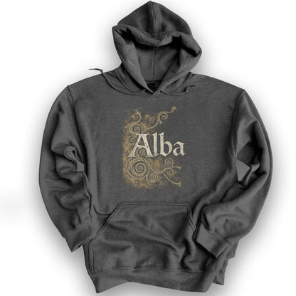 Alba Ancient Spirals Hoodie - Dark Heather