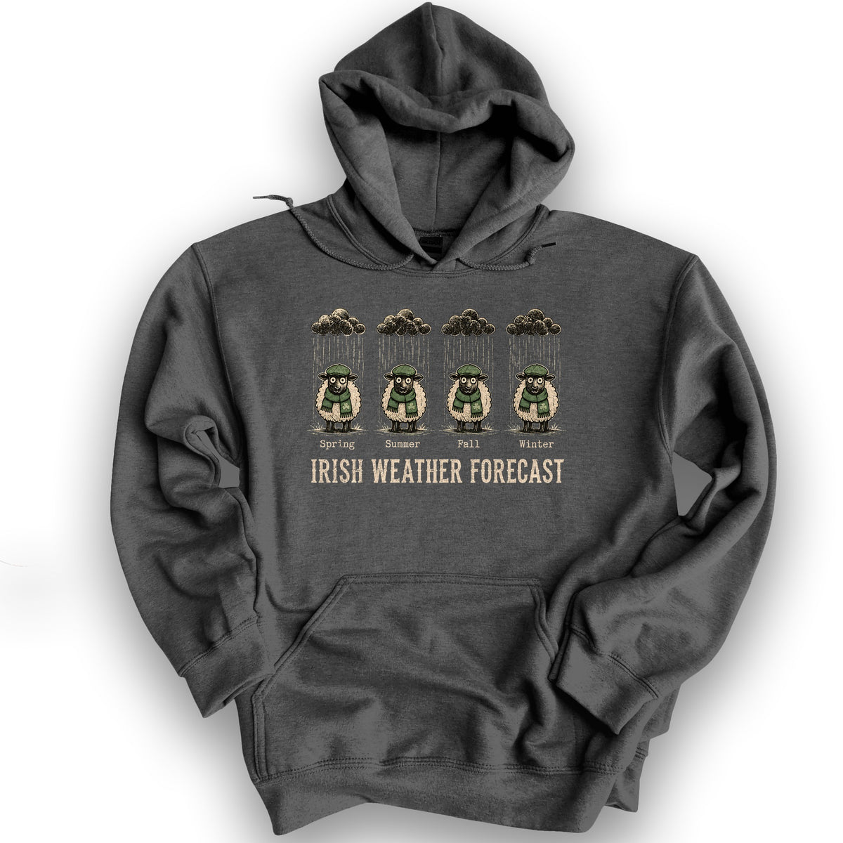Irish Weather Forecast Hoodie - Dark Heather