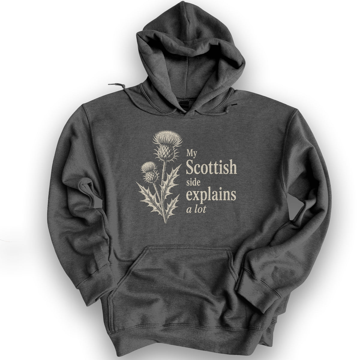 My Scottish Side Hoodie - Dark Heather