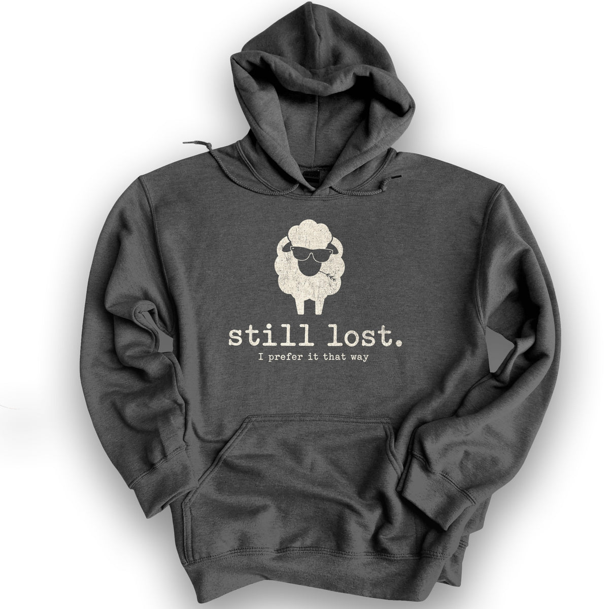 Still Lost Sheep Hoodie - Dark Heather