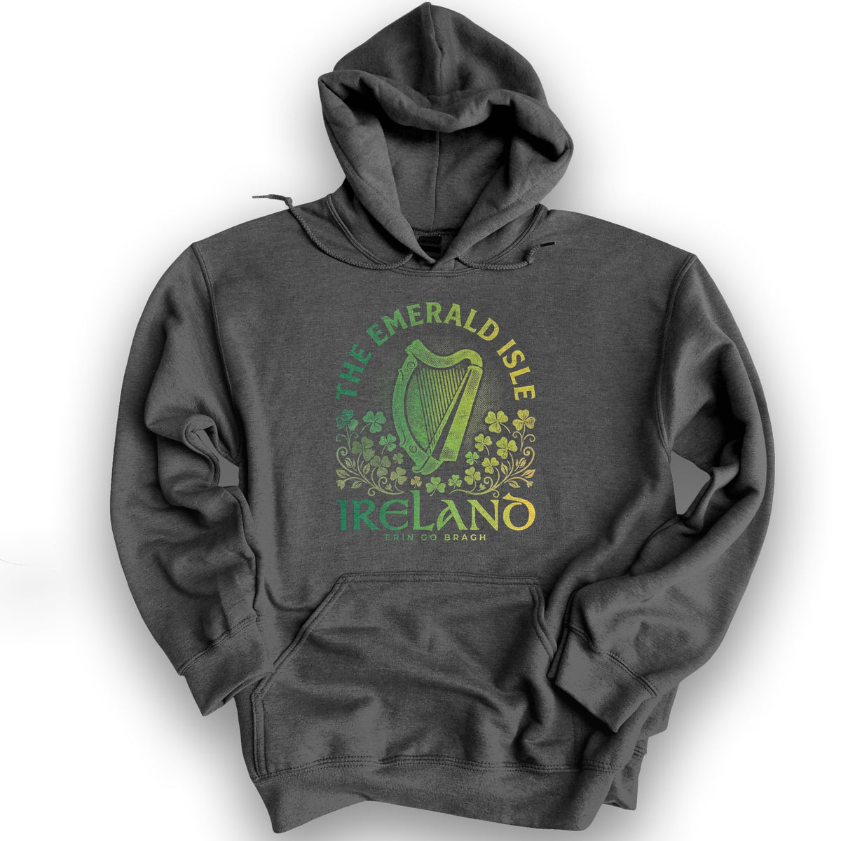 Ireland Erin Harp Hoodie - Dark Heather