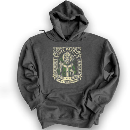 Saint Patrick Ora Pro Nobis Hoodie - Dark Heather