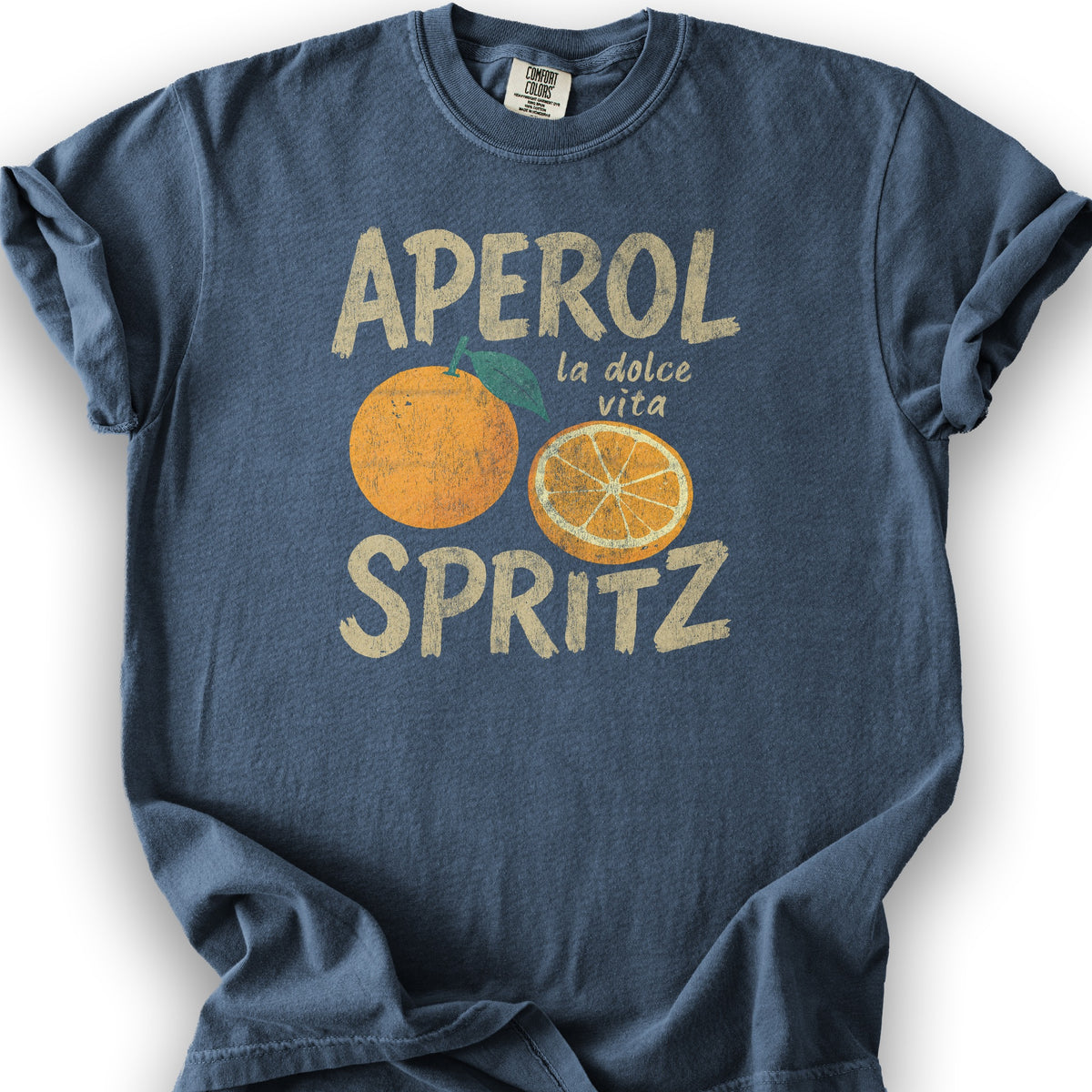 Aprel Spritz La Dolca Vita T-Shirt - Denim