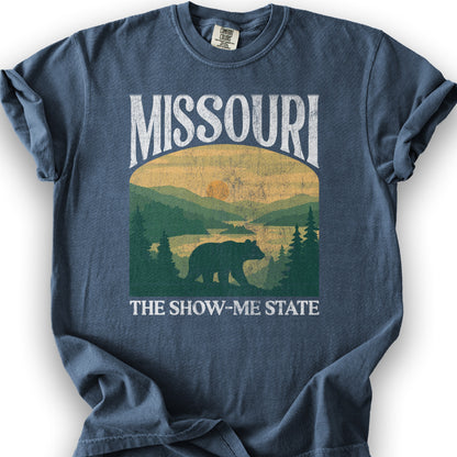 Missouri "Big and Bold" T-Shirt - Denim