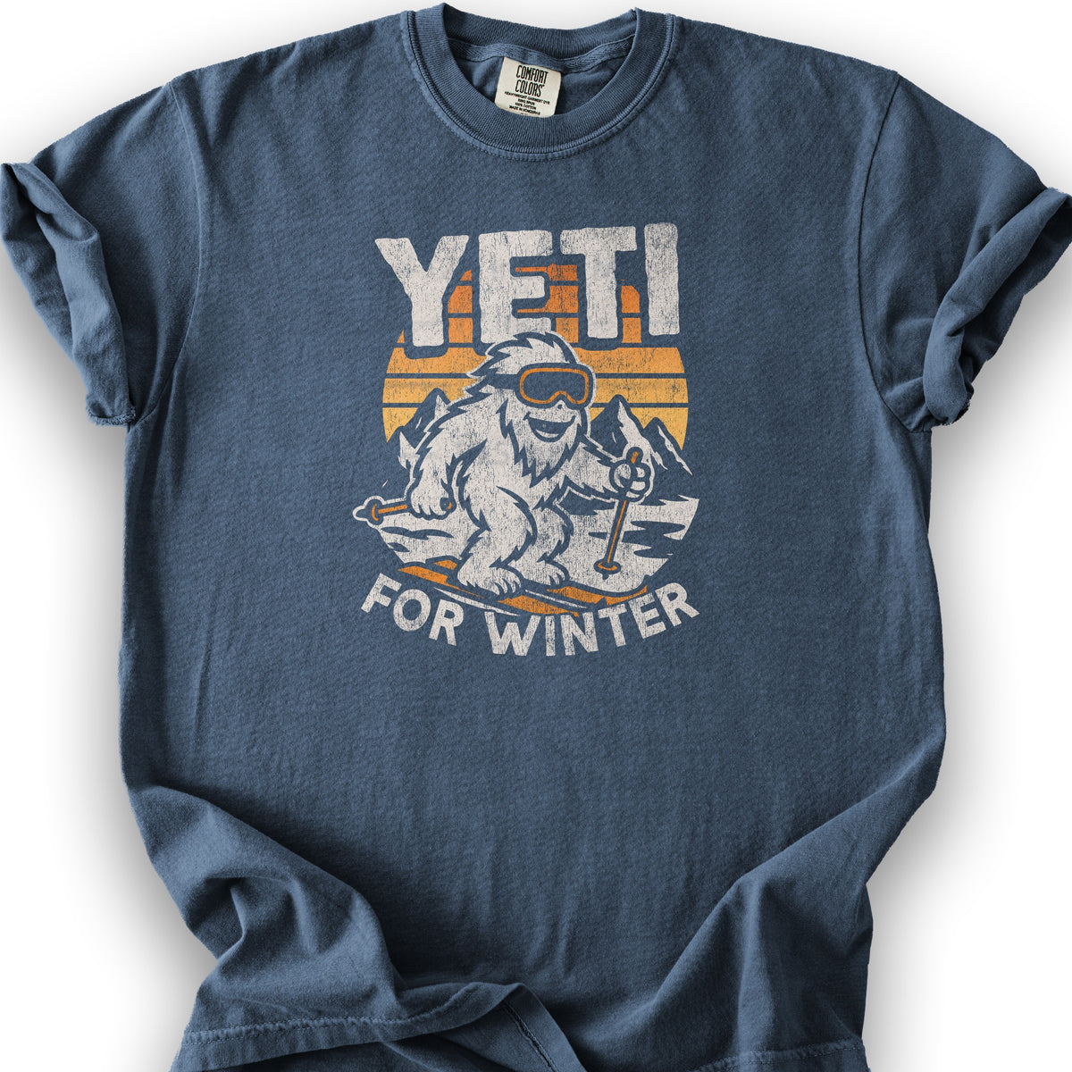 Yeti for Winter T-Shirt - Denim