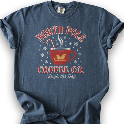 North Pole Coffee Company T-Shirt - Denim